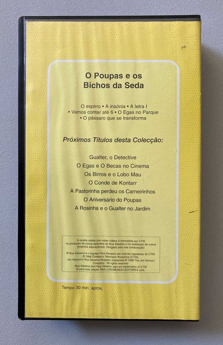 [VHS] Rua Sésamo: O Poupas e os Bichos da Seda (não testado)