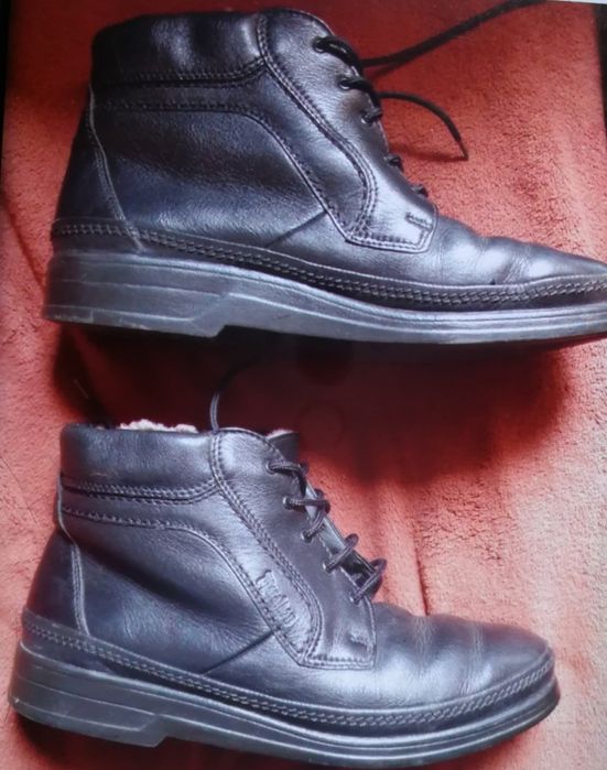 Ботинки кожаные на цигейке Salamander Marathon