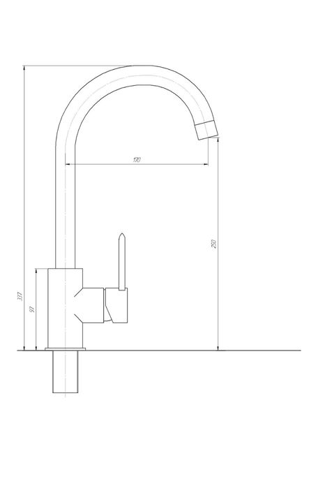 Смеситель для кухни TOPAZ CORSICA TC 8809-H48