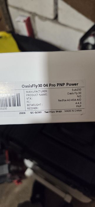 Fpv Sub250 oasisfly 30