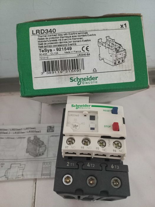 Контактор, реле электротепловое LRD 340 Shneider Electric