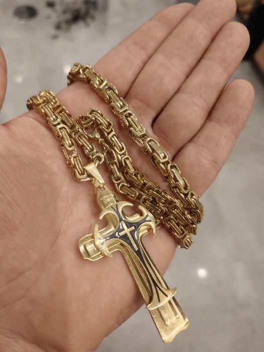 Łańcuszek męski stal nierdzewna Nowy okazja.GRATIS!