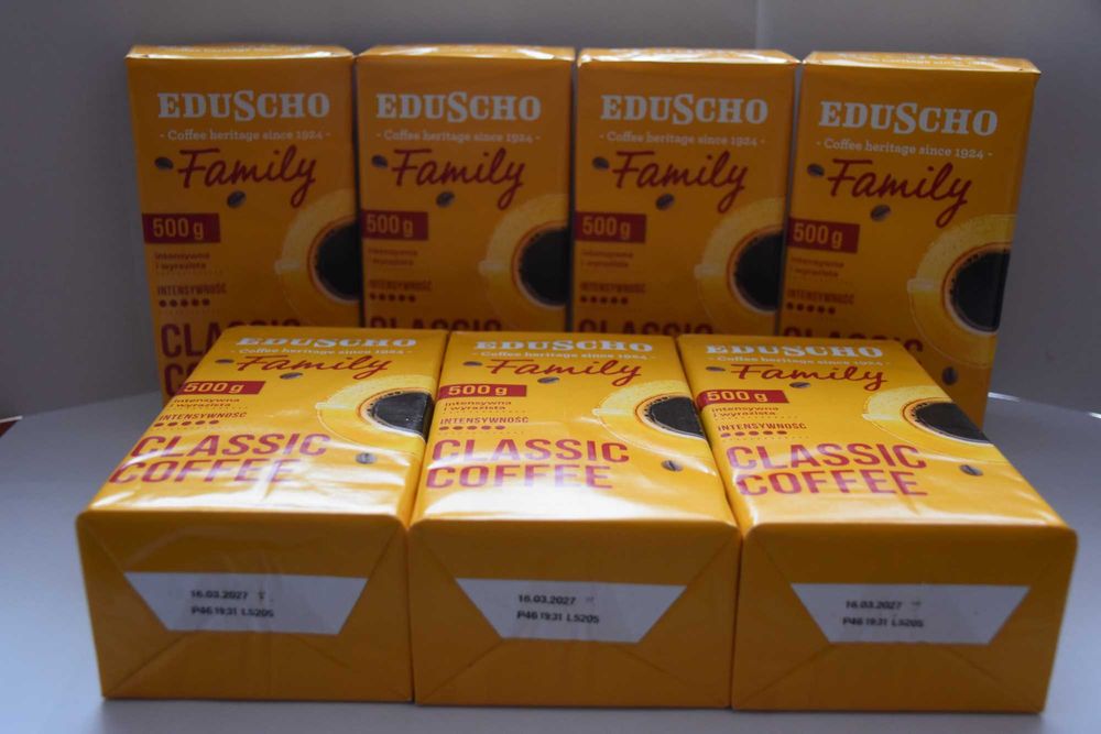 Kawa mielona Eduscho Family 500g – 7szt Idealna na zimowe poranki