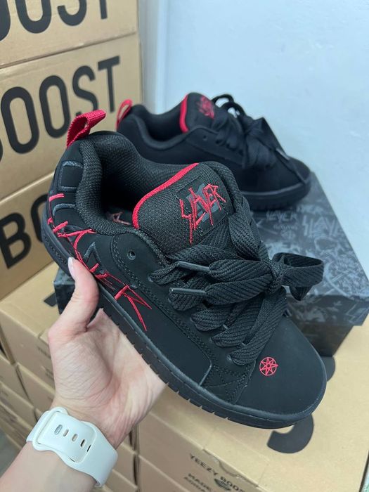 DC x Slayer Court Graffik , женские кроссовки , кроссовки дс чорные