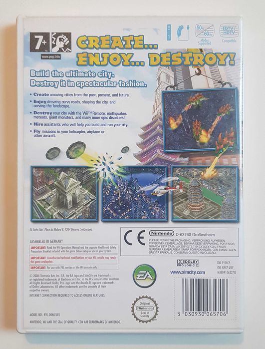 SimCity Creator - Nintendo Wii - PAL - ANG - BDB+