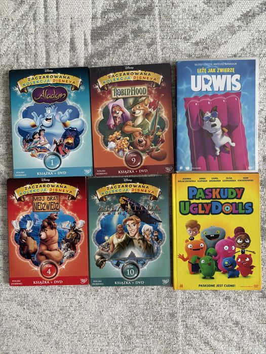 Filmy animowane na DVD kultowe - 20 szt