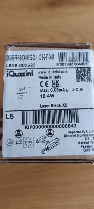 iGuzzini laser Blade 10 LED .Czarny