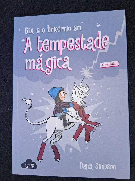 livro infantil "Bia e o Unicórnio na Tempestado Mágica"