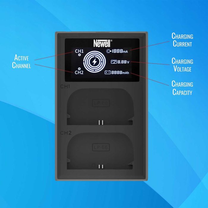 Зарядний пристрій Newell fdl-usb-c np-fz100 для Sony A7III, A7IV, A7C.