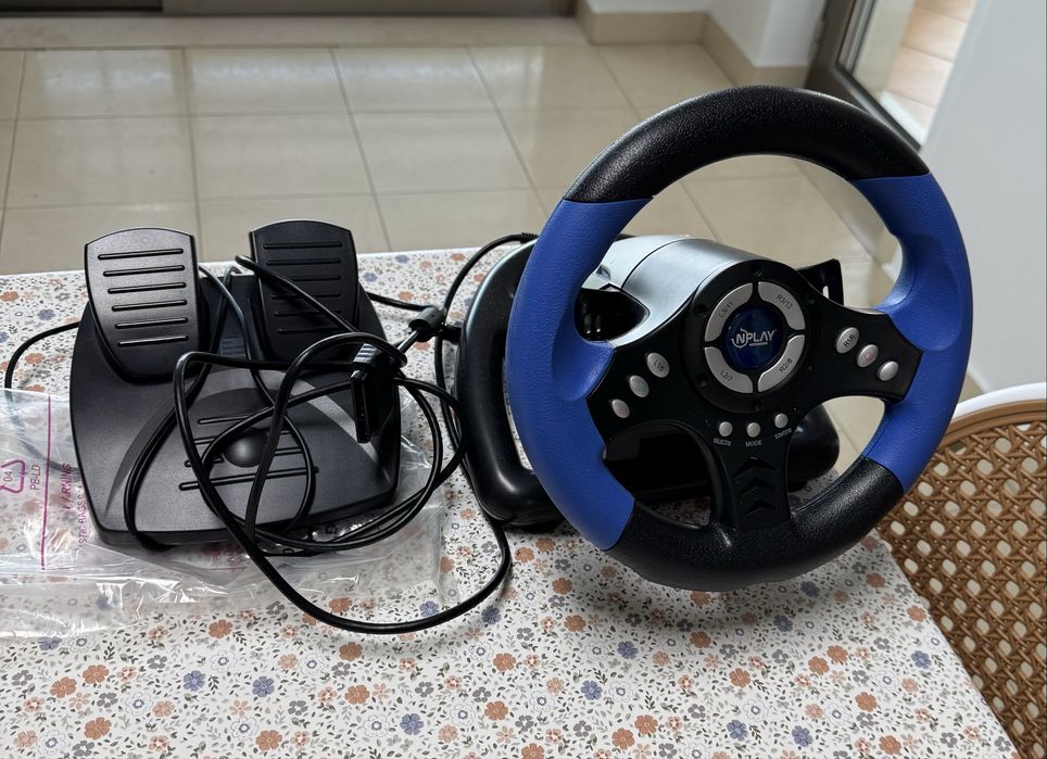 VOLANTE NPLAY COMPATIVEL COM PS2 , PS3 e PC