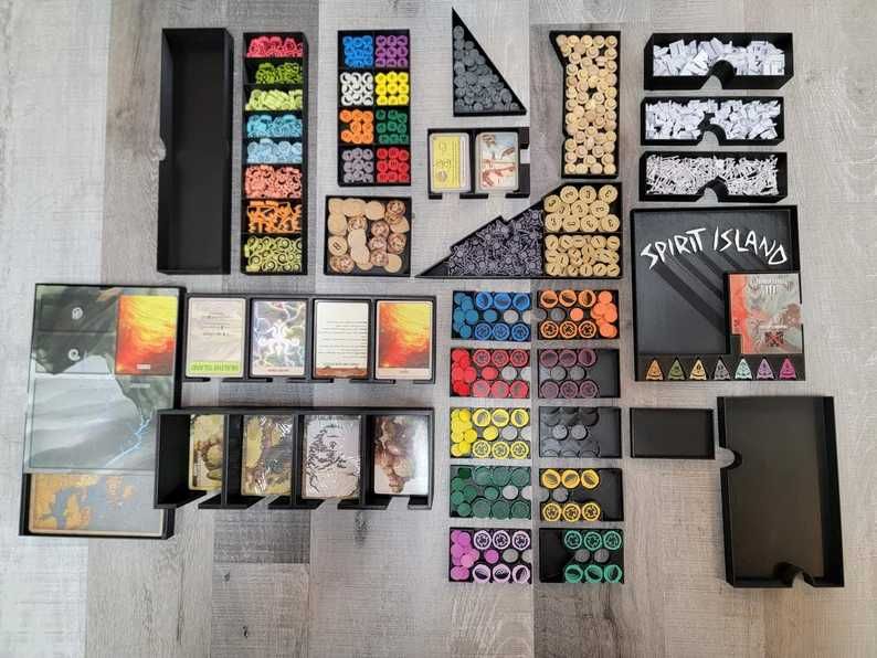 Insert organizer do gry planszowej Spirit Island + wszystkie dodatki