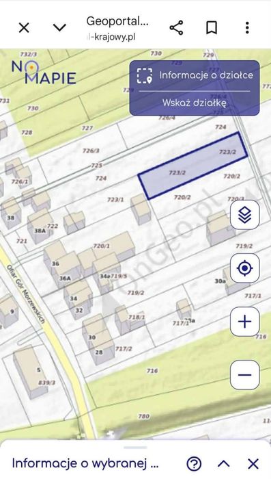 Działka budowlana 1007 m² – Chodzież | media| MPZP