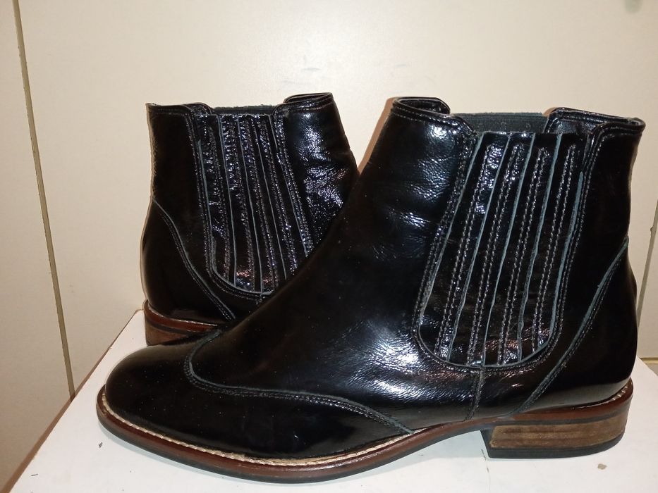 Брендові шкіряні теплі Челсі евро зима Roberto Santї Італія р.40,26