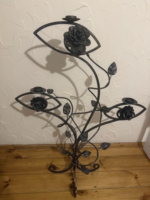 Duży świecznik vintage