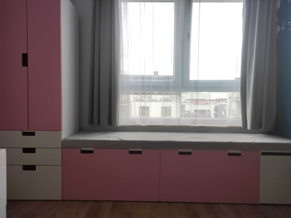 Zestaw mebli Ikea Stuva (szafa, ławki z szufladami) + siedzisko