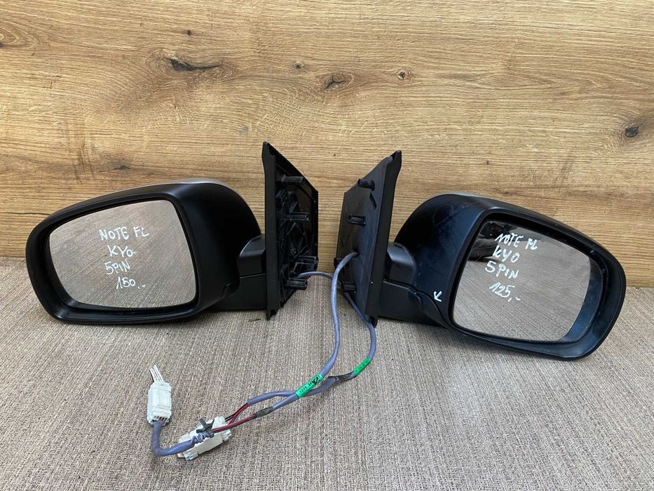 Lusterka boczne lewe, prawe Nissan Note lift 5pin kolor kyo