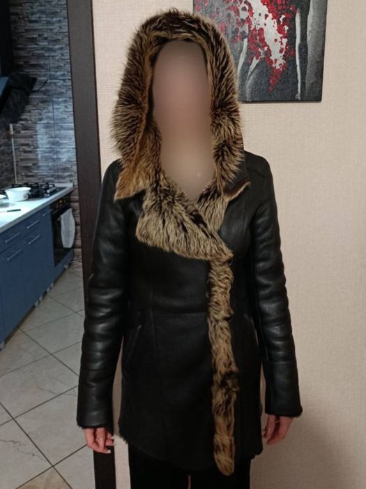 Дубльонка жіноча,шкіряна, розмір S-M