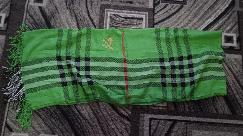 Шарф BURBERRY, шарф барбери лондон зелений