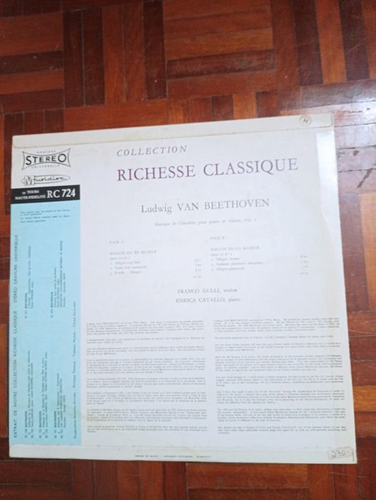 2x Beethoven - Musique De Chambre Pour Piano Violon Vol. I e II Vinil