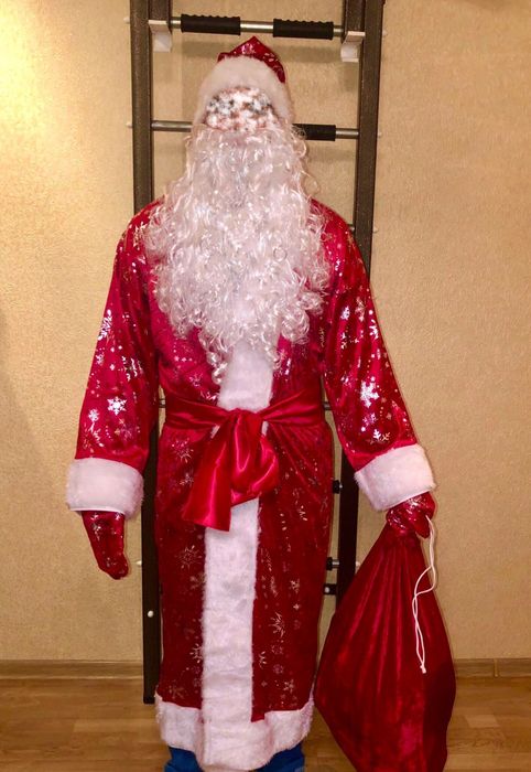 Червоний костюм Діда Мороза Дід Мороз Дед Мороз костюм Деда Мороза