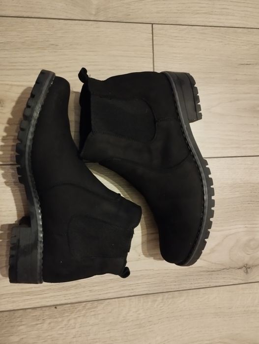 Botki damskie skórzane 36 kornecki