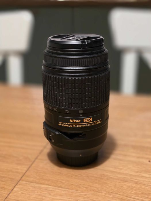 Obiektyw Nikon Nikkor 55-300 mm VR G ED AF-S teleobiektyw uszkodzony