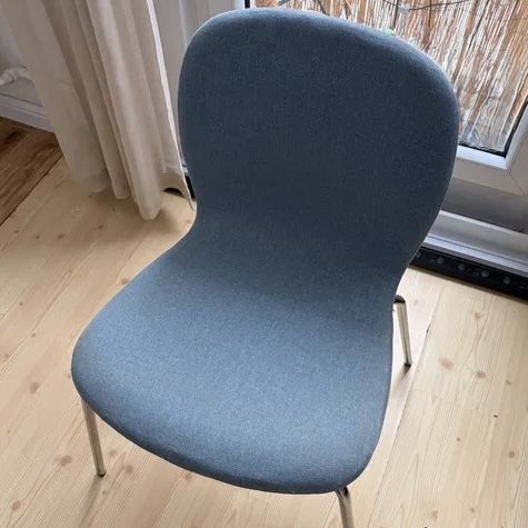 Krzesło fotel Ikea Karlpetter kolor niebieski