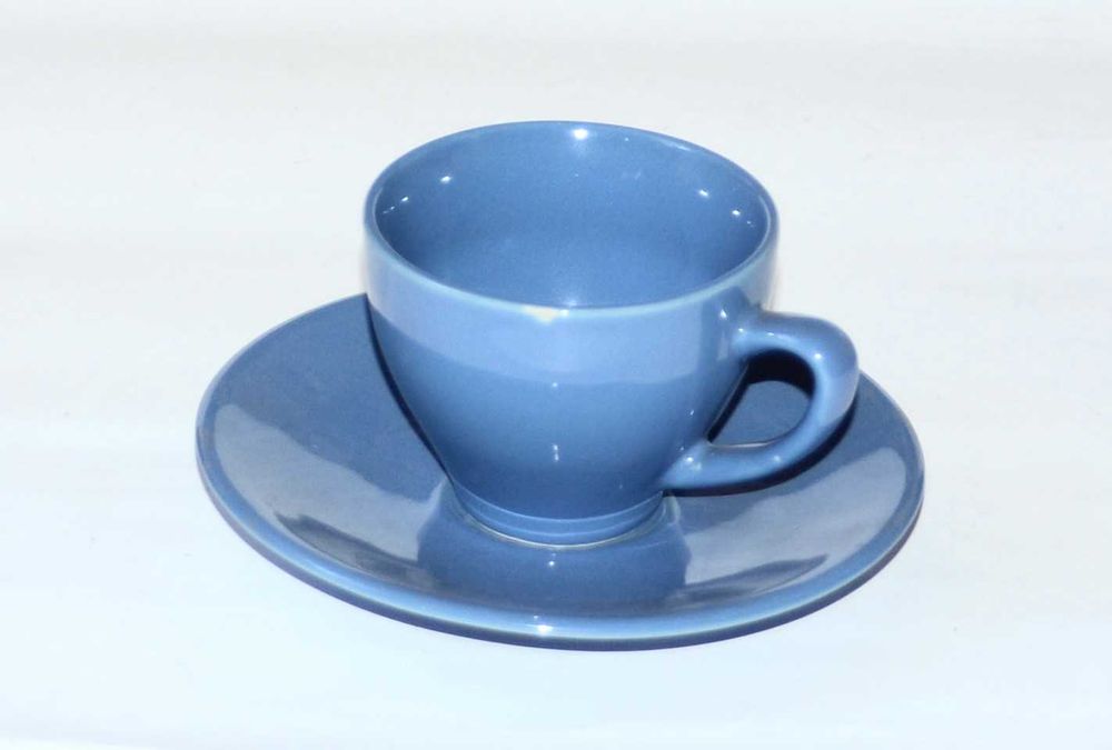 Ceramiczna Filiżanka i spodek Zestaw do Espresso Blue