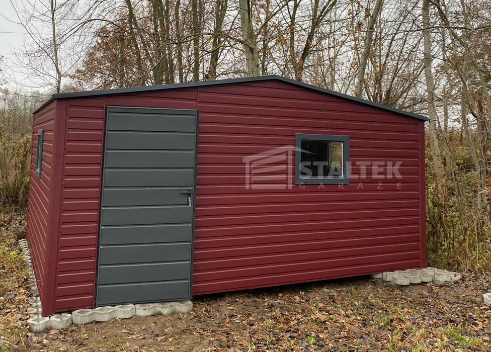 Schowek - Domek ogrodowy 5x4m drzwi okna Dach dwuspadowy ST190
