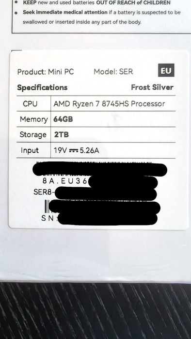 Mini PC Beelink SER8
