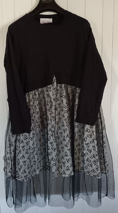 Vestido preto de algodão da marca Timiani Novo