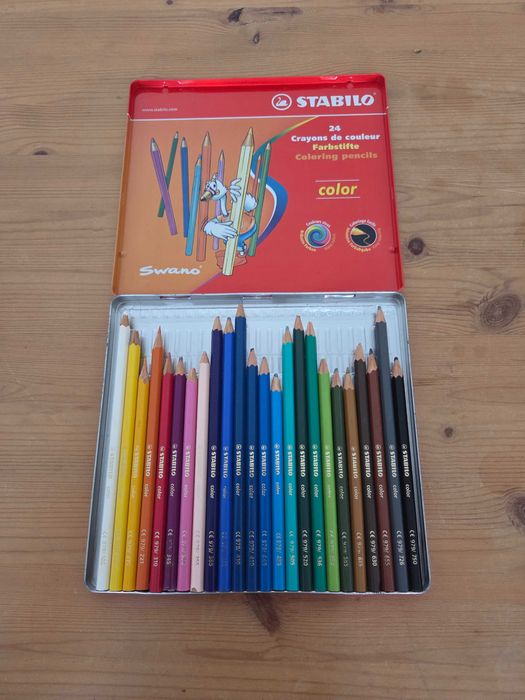 24 lápis de cor da Stabilo