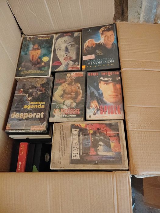 Kasety Vhs po wypożyczalni