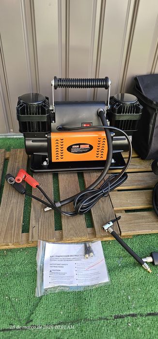 Compressor de ar 12V 2 cabeças