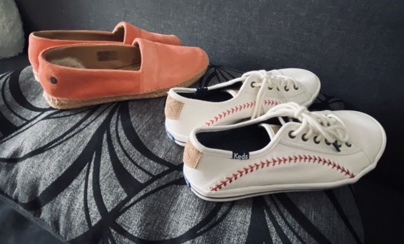 Макосини єспадрільі UGG Renada Flat нат замша та Keds р-р 35-36