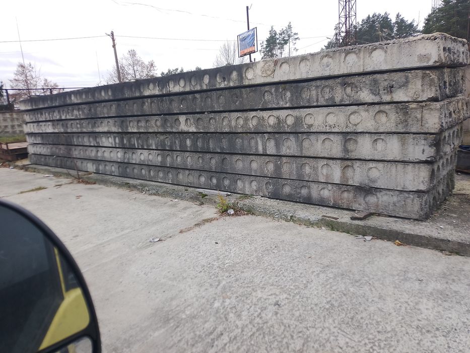 Плити перекриття 12м1.5м пустотні самонесучі.