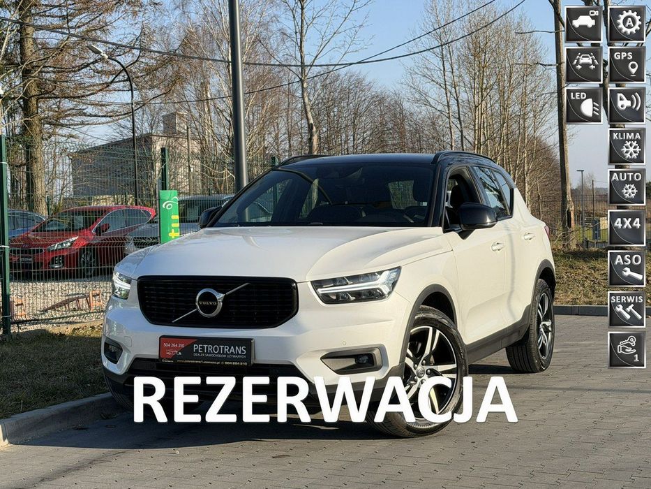 Volvo XC 40 2.0 / 190KM R-DESING AUTOMAT AWD 4x4 ! Asystent Pasa Ruchu EL.Hak