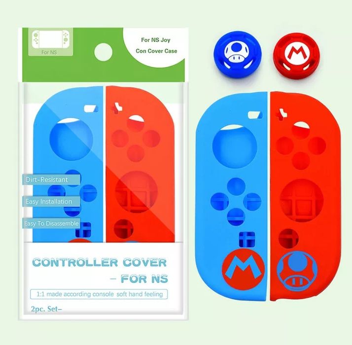 Capas de protecção para comandos Joy-Con. Incl. Botões. NOVOS.