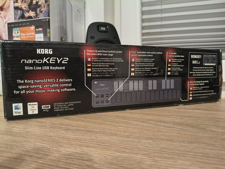 KORG nanoKEY2 – Nowa Klawiatura Sterująca MIDI (Fabrycznie zapakowana)