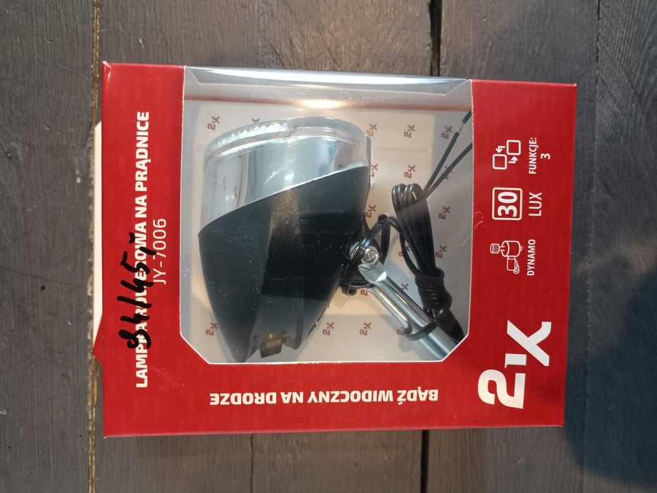 Oświetlenie rowerowe przednie magneto