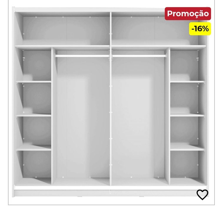 Roupeiro SIERRA com espelho