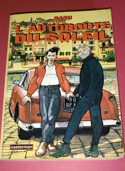 Livro antigo banda desenhada L'autoroute du soleil