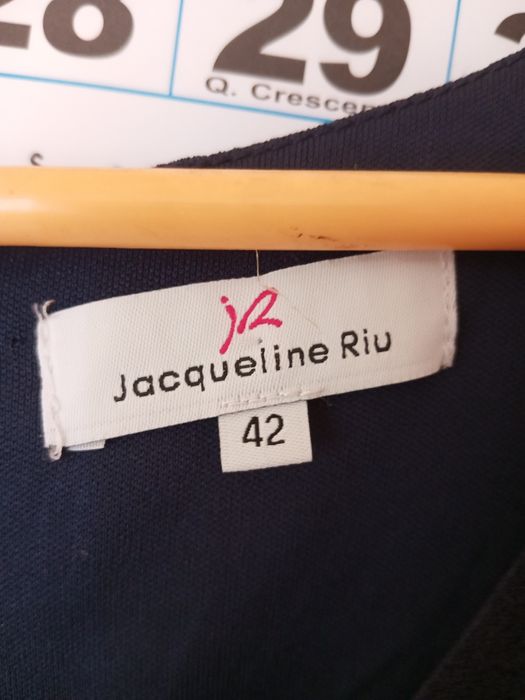 Vestido azul e preto, tamanho 42