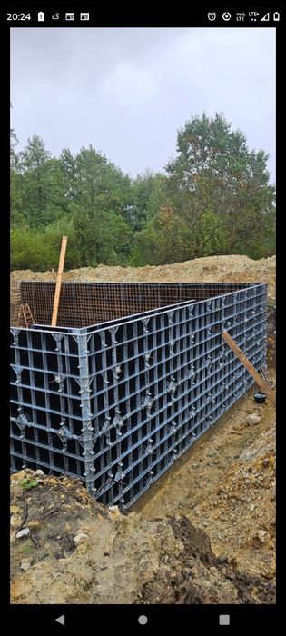 Mury oporowe  zelbet zelbety   fundamenty  piwnice szalunki