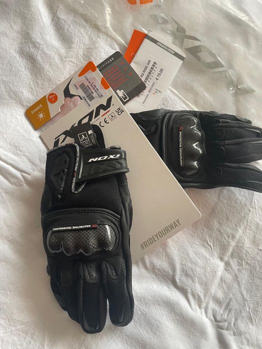 Luvas Moto Ixon RS Rise Air – Novas com Etiqueta – Tamanho S