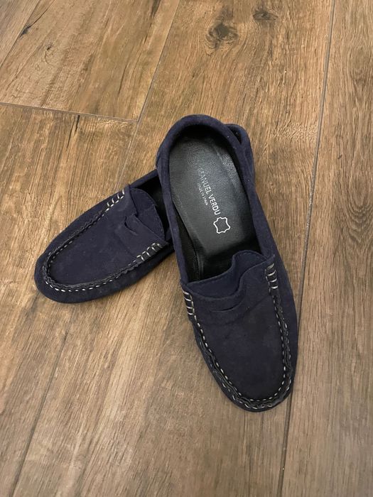 Buty mokasyny dziecięce zamszowe