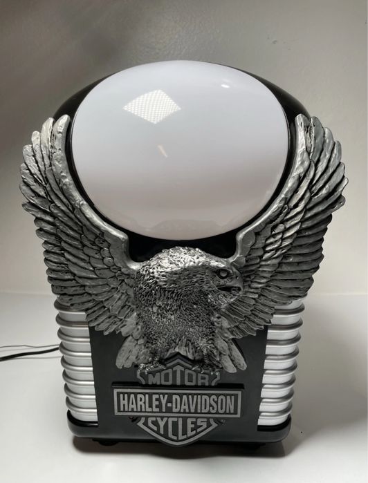 Radio Candeeiro de Cabeceira Vintage Harley Davindaon Iron Eagle AM/FM