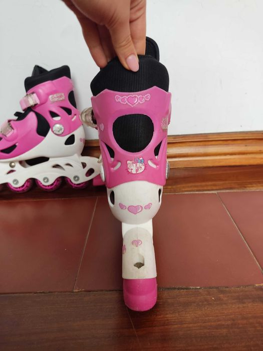 Patins rosa tamanho 33-36