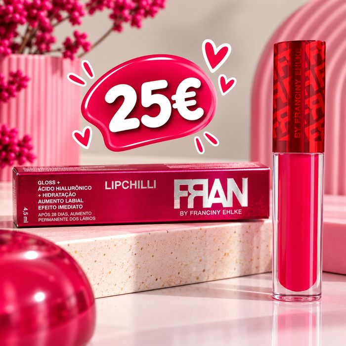 Gloss Lip Chilli FRAN – Franciny Ehlke | Rosa, original Brasil