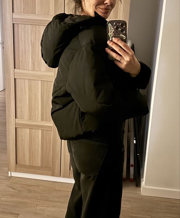 Тепла куртка пуховик оверсайз zara